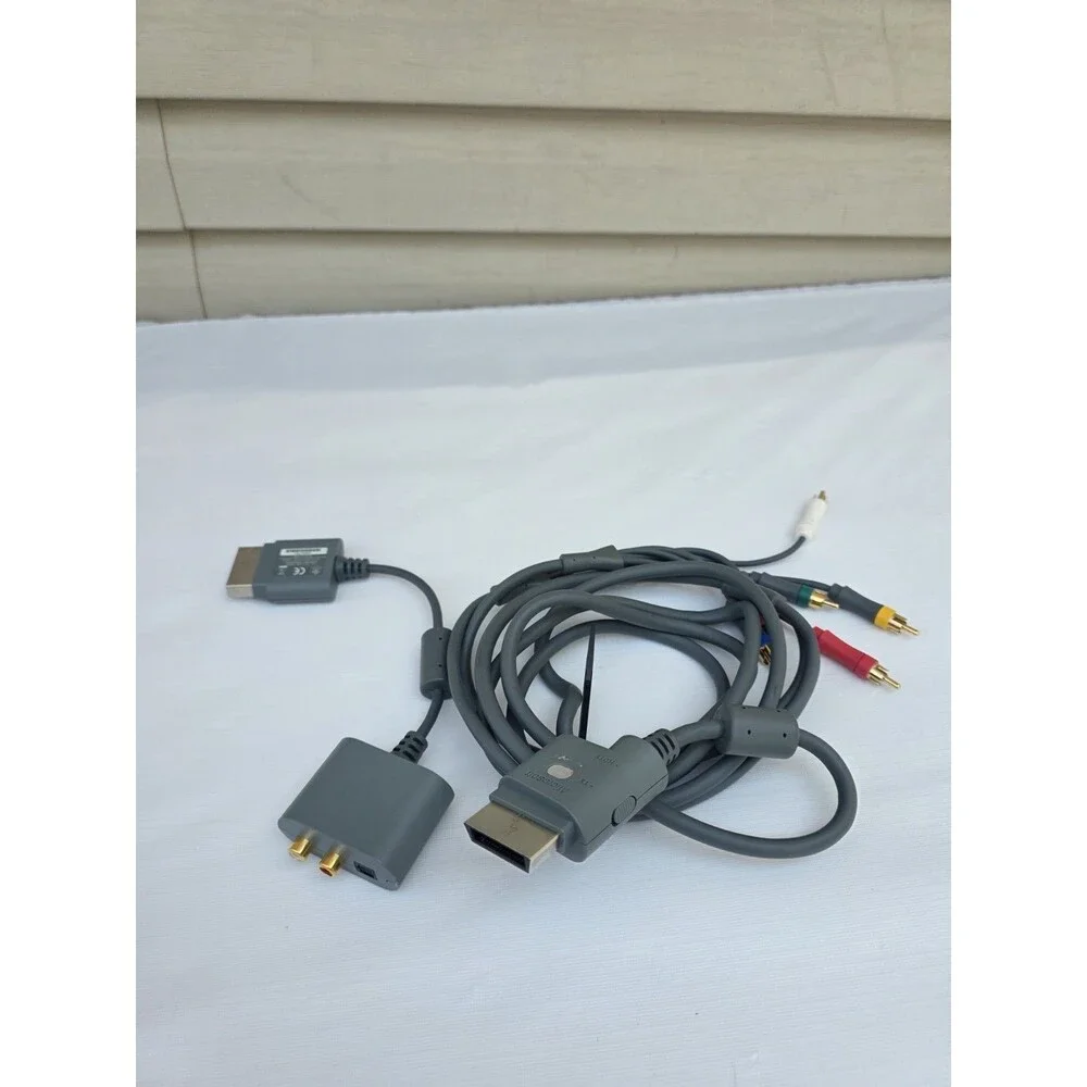 Genuine Original OEM Microsoft Xbox 360 Component Video HD A/V AV Cable/Cables